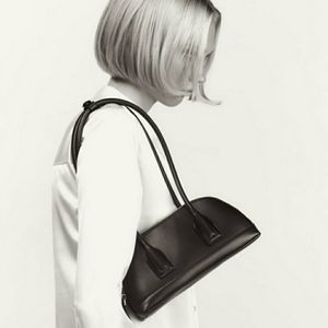 NWT ZARA BLACK BAGUETTE SHOULDER BAG